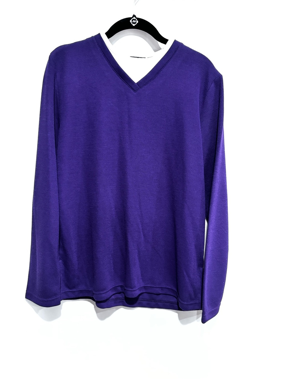 Bobbie Brooks Men's V-Neck Sweater in Purple